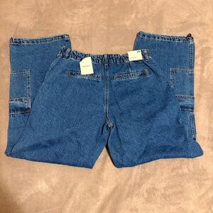 Forever 21  NWT Blue Denim Double Pocketed‎ Jogger Pants 29/31